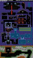 Pixel Art Map of a flooded mysterious dungeon housing a time machine.